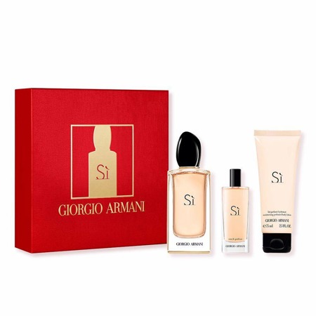 GIORGIO ARMANI Si EDP 100ml + EDP 15ml + Kūno losjonas 75ml