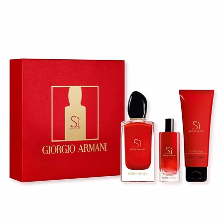 GIORGIO ARMANI Si Passione Pour Femme EDP 100ml + EDP 15ml + Kūno losjonas 75ml