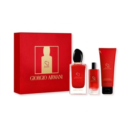 GIORGIO ARMANI Si Passione Pour Femme EDP 50ml + EDP 15ml + Kūno losjonas 75ml