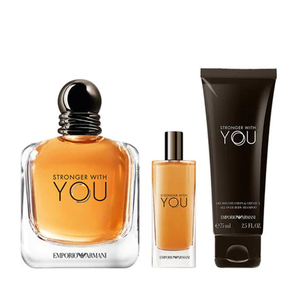 GIORGIO ARMANI Stronger With You EDT 100ml + EDT 15ml + dušo želė 75ml