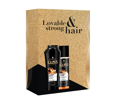 GLISS Ultimate Repair šampūnas 250ml + Ultimate Repair Express kondicionierius 200ml