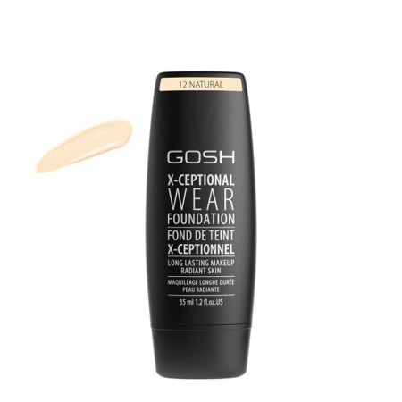 GOSH X-Ceptional Wear Foundation Ilgalaikis makiažas 12 Natural 35ml