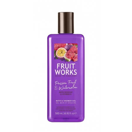 GRACE COLE Fruit Works Vonios ir dušo želė Passion Fruit & Watermelon 500ml