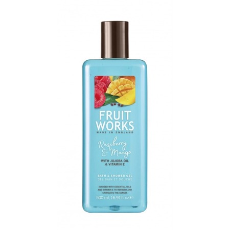 GRACE COLE Fruit Works Vonios ir dušo želė Raspberry & Mango 500ml