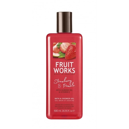 GRACE COLE Fruit Works Vonios ir dušo želė Strawberry & Pomelo 500ml