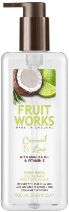 GRACE COLE Fruit Works rankų ploviklis Coconut & Lime 500ml