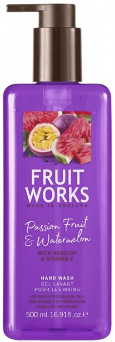 GRACE COLE Fruit Works rankų ploviklis Passion Fruit & Watermelon 500ml