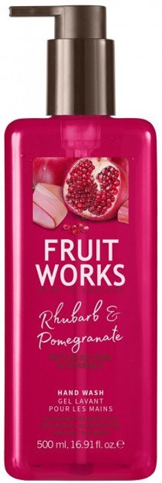 GRACE COLE Fruit Works rankų ploviklis Rabarbarai ir granatai 500ml