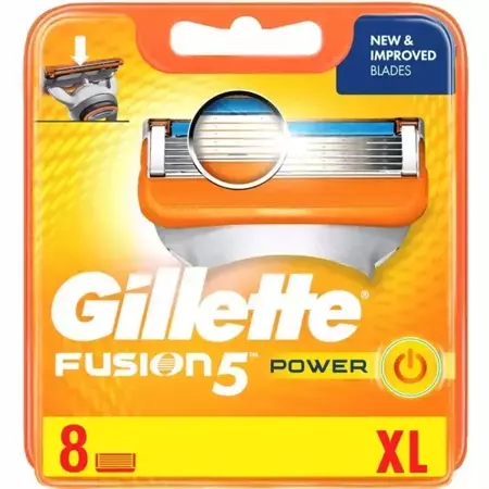 Gilette Fusion 5 Power XL pildomosios talpyklos 8vnt.