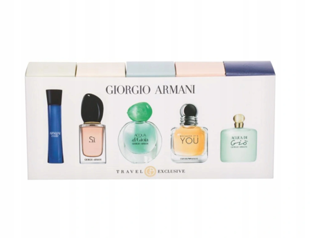 Giorgio Armani Si EDP 7ml + Acqua di Gioia EDP 5ml + Because It´s You EDP 7ml + Acqua di Gio EDP 5ml + Code EDT 3ml