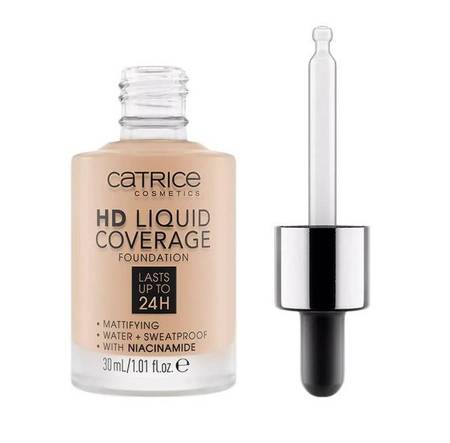 HD Skystas dengiamasis makiažo pagrindas 24H matujący podkład do twarzy 030 Sand Beige 30ml