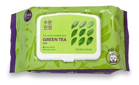 HOLIKA HOLIKA Pure Essence Morning Mask Green Tea 30 vnt. 330g