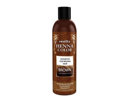 Henna Color Brown vaistažolių šampūnas rudiems plaukams 250ml