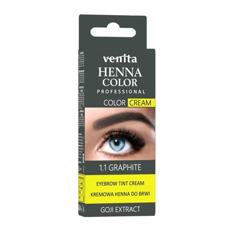 Henna Color Cream henna do brwi i rzęs w kremie 1.1 Grafit 30g