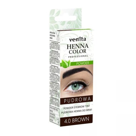 Henna Color Powder pudrowa henna do brwi 4.0 Brown 4g