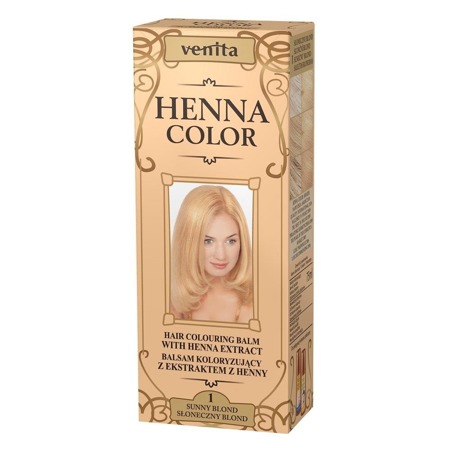 Henna Color balzamas koloryzujący z ekstraktem z henny 1 Słoneczny Blond 75ml