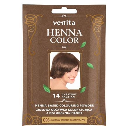 Henna Color vaistažolių spalvos kondicionierius su natūralia henna 14 Kaštonas