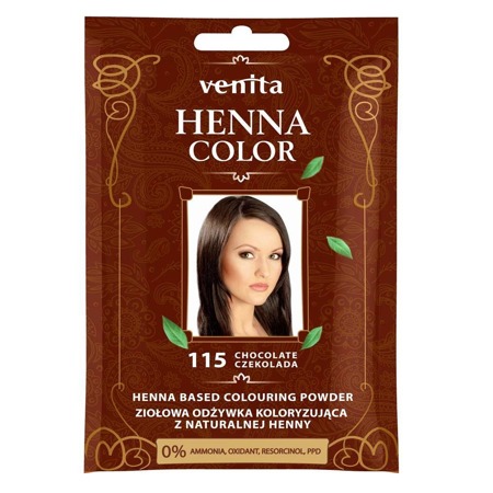 Henna Color žolelių spalvos kondicionierius su natūralia henna 115 Šokoladas