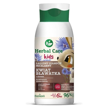 Herbal Care Kids švelnus micelinis šampūnas Cotton Blossom 300ml