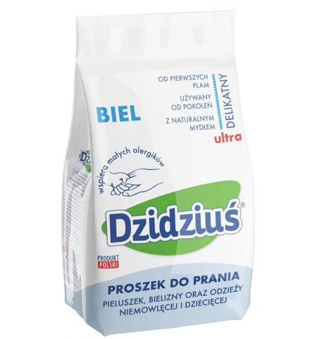 Hipoalergiczny proszek do prania odzieży niemowlęcej i dziecięcej Biel 1,5kg