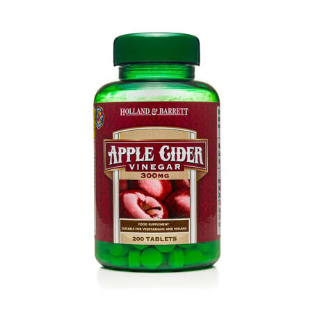 Holland & Barrett Apple Cider Vinegar 300 mg 200 tablečių