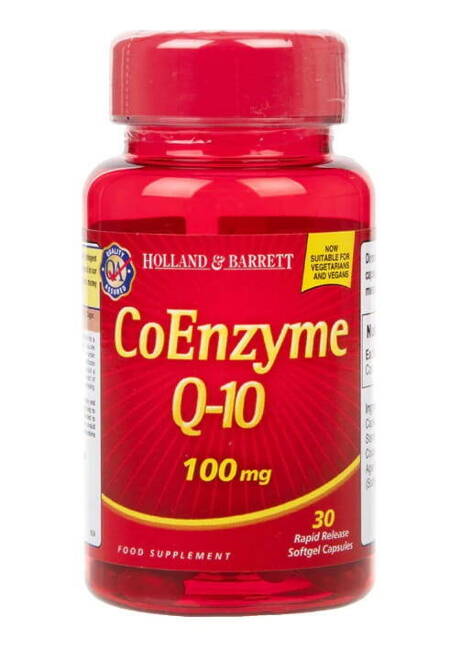 Holland & Barrett Coenzyme Q10 100mg 30 kapsulių