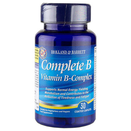 Holland & Barrett Complete B vitamin B complex 30 tablečių