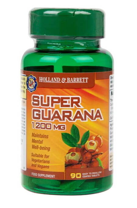 Holland & Barrett Super Guarana 1200 mg 90 tablečių