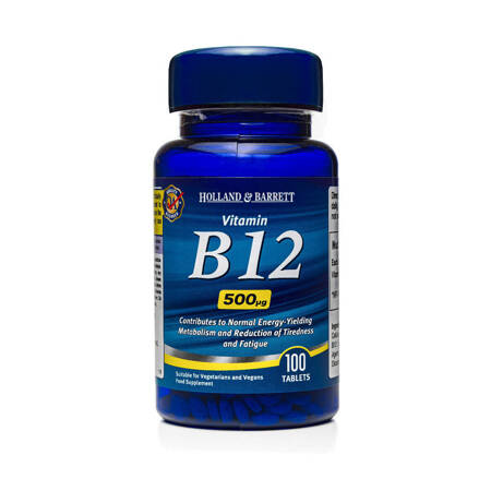 Holland & Barrett Vitamin B12 500 mcg 100 tablečių