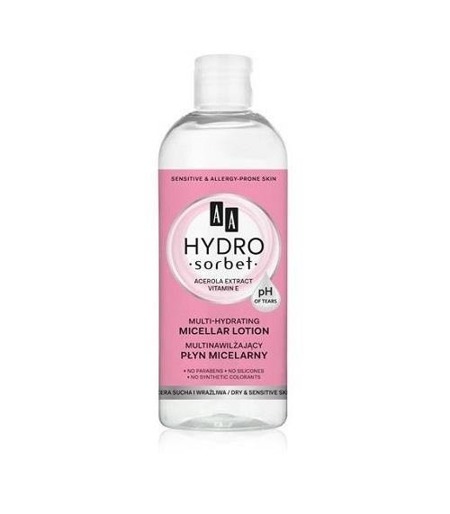 Hydro Sorbet drėkinamasis micelinis losjonas sausai ir normaliai odai 400ml