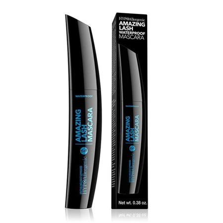 HypoAllergenic Amazing Lash Waterproof Mascara vandeniui atsparus blakstienų tušas 01 Black 11g