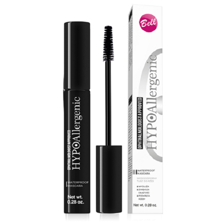 HypoAllergenic Waterproof Mascara hipoalerginis blakstienų tušas 01 Black 8g