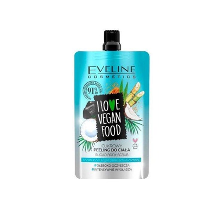 I Love Vegan Food Coconut Detox cukraus kūno šveitiklis 75ml