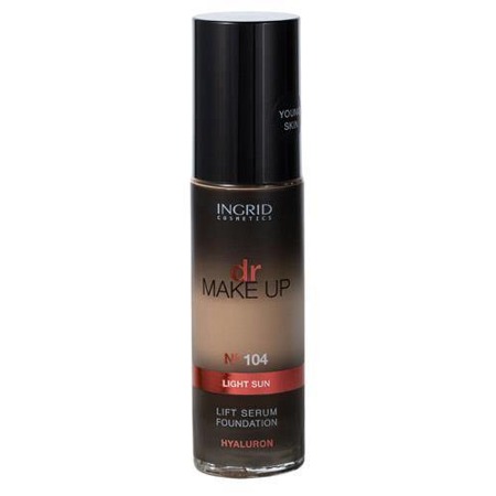 INGRID Dr. Make Up pakeliamasis makiažo pagrindas su maitinamuoju serumu 104 Light Sun 30ml