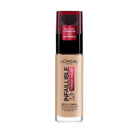 Infaillible 32H Fresh Wear Foundation ilgai išliekantis veido pagrindas 125 Natural Rose 30ml