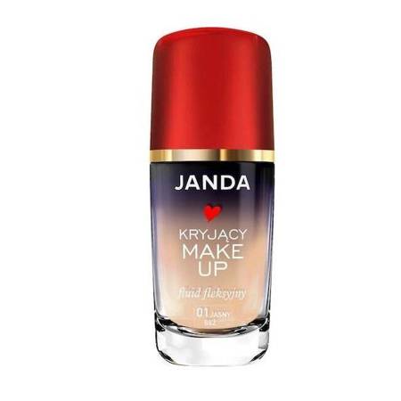 JANDA_Kryjący Make Up fluid fleksyjny 01 Jasny Beż 30ml