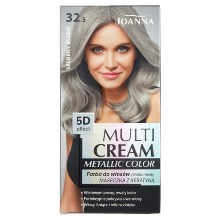 JOANNA Multi Cream Metallic Color 5D efektas 32,5 sidabro blondinė