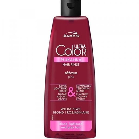 JOANNA Ultra Color System plaukų skalavimo priemonė rožinės spalvos 150ml