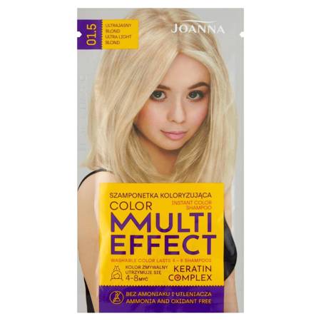 JOANNA_Multi Effect Keratin Complex Color Instant Color Shampoo dažomasis šampūnas 01.5 Ultra Light Blonde 35g