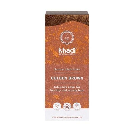 KHADI Natūralūs plaukų dažai Golden Brown 100g