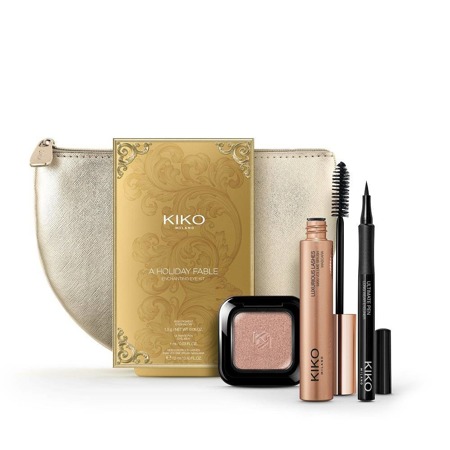 KIKO Milano A Holiday Fable Enchanting Eye Kit Akių šešėlių rinkinys 22 1.5g + Akių pieštukas 01 1ml + Macara 12ml + makiažo maišelis