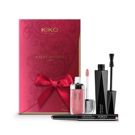 KIKO Milano A Holiday Fable Glam Kit Stick Shadow 05 1.6g + Blakstienų tušas 11ml + 3D blizgesys 17 6.5ml