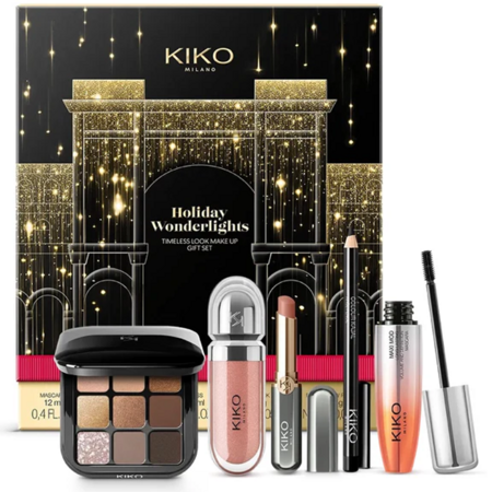 KIKO Milano A Holiday Fable Glam Kit Stick Shadow 05 1.6g + Blakstienų tušas 11ml + 3D blizgesys 17 6.5ml