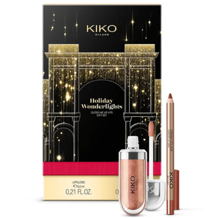 KIKO Milano A Holiday Fable Glam Kit Stick Shadow 05 1.6g + Blakstienų tušas 11ml + 3D blizgesys 17 6.5ml