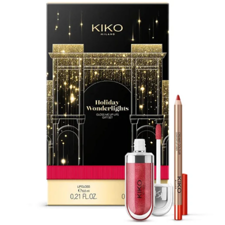 KIKO Milano A Holiday Fable Glam Kit Stick Shadow 05 1.6g + Blakstienų tušas 11ml + 3D blizgesys 17 6.5ml