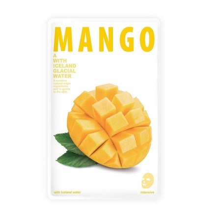 Kaukė A Su Islandijos ledynų vandeniu gaivinanti mango lakštinė kaukė 20g