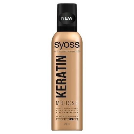 Keratin Mousse plaukų putos Extra Strong 250ml