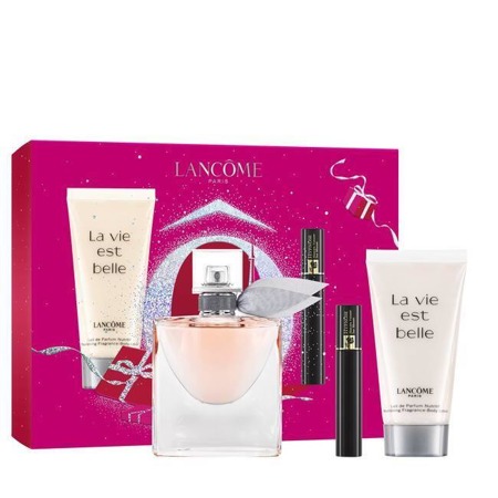 LANCOME La Vie Est Belle EDP 30ml + kūno losjonas 50ml + blakstienų tušas Volume Hypnose 01 Noir Hypnotic 2ml