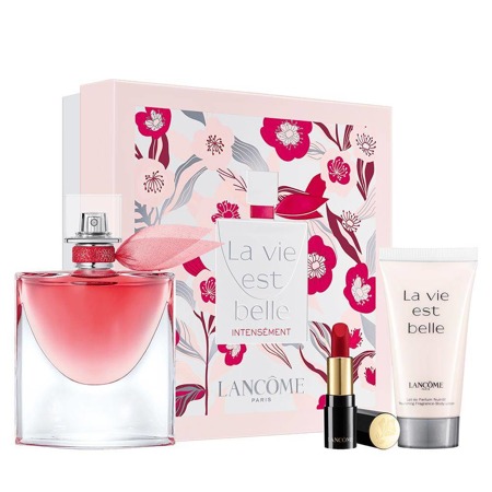 LANCOME La Vie Est Belle Intensement EDP 50ml + Kūno pienelis 50ml + lūpų dažai Absolu Rouge Matte 378