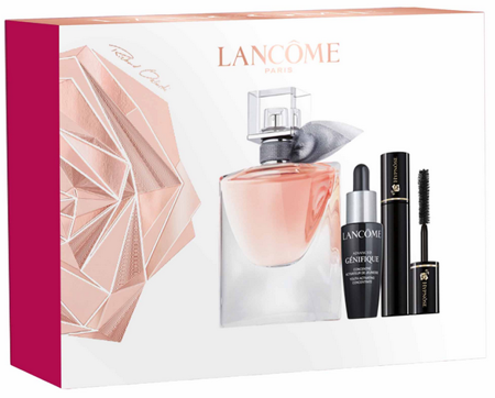 LANCOME La Vie Est Belle L'Eau EDP 30ml + Jaunystę skatinantis koncentratas 10ml + blakstienų tušas Volume Hypnose 01 Noir 2ml